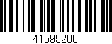 Código de barras (EAN, GTIN, SKU, ISBN): '41595206'