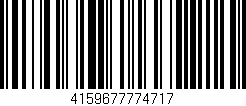Código de barras (EAN, GTIN, SKU, ISBN): '4159677774717'
