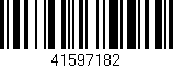 Código de barras (EAN, GTIN, SKU, ISBN): '41597182'