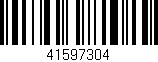 Código de barras (EAN, GTIN, SKU, ISBN): '41597304'