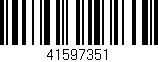 Código de barras (EAN, GTIN, SKU, ISBN): '41597351'