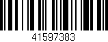 Código de barras (EAN, GTIN, SKU, ISBN): '41597383'