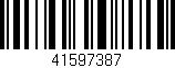 Código de barras (EAN, GTIN, SKU, ISBN): '41597387'