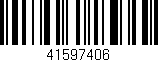 Código de barras (EAN, GTIN, SKU, ISBN): '41597406'