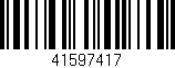 Código de barras (EAN, GTIN, SKU, ISBN): '41597417'