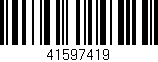 Código de barras (EAN, GTIN, SKU, ISBN): '41597419'