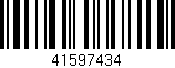 Código de barras (EAN, GTIN, SKU, ISBN): '41597434'
