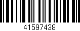 Código de barras (EAN, GTIN, SKU, ISBN): '41597438'