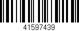 Código de barras (EAN, GTIN, SKU, ISBN): '41597439'