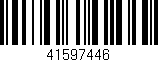 Código de barras (EAN, GTIN, SKU, ISBN): '41597446'
