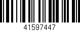 Código de barras (EAN, GTIN, SKU, ISBN): '41597447'