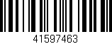 Código de barras (EAN, GTIN, SKU, ISBN): '41597463'