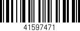 Código de barras (EAN, GTIN, SKU, ISBN): '41597471'