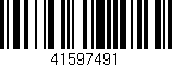 Código de barras (EAN, GTIN, SKU, ISBN): '41597491'