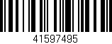 Código de barras (EAN, GTIN, SKU, ISBN): '41597495'
