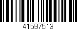 Código de barras (EAN, GTIN, SKU, ISBN): '41597513'
