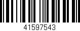Código de barras (EAN, GTIN, SKU, ISBN): '41597543'