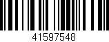 Código de barras (EAN, GTIN, SKU, ISBN): '41597548'