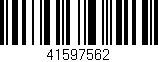 Código de barras (EAN, GTIN, SKU, ISBN): '41597562'