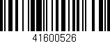 Código de barras (EAN, GTIN, SKU, ISBN): '41600526'