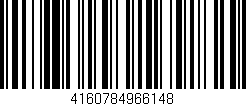Código de barras (EAN, GTIN, SKU, ISBN): '4160784966148'