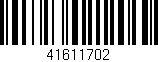 Código de barras (EAN, GTIN, SKU, ISBN): '41611702'