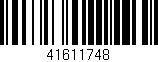 Código de barras (EAN, GTIN, SKU, ISBN): '41611748'