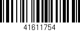 Código de barras (EAN, GTIN, SKU, ISBN): '41611754'