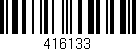 Código de barras (EAN, GTIN, SKU, ISBN): '416133'