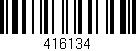 Código de barras (EAN, GTIN, SKU, ISBN): '416134'