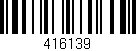 Código de barras (EAN, GTIN, SKU, ISBN): '416139'