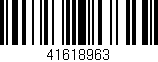 Código de barras (EAN, GTIN, SKU, ISBN): '41618963'