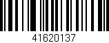 Código de barras (EAN, GTIN, SKU, ISBN): '41620137'