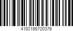 Código de barras (EAN, GTIN, SKU, ISBN): '4162166720379'