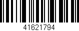 Código de barras (EAN, GTIN, SKU, ISBN): '41621794'