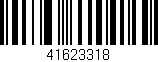 Código de barras (EAN, GTIN, SKU, ISBN): '41623318'