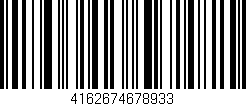 Código de barras (EAN, GTIN, SKU, ISBN): '4162674678933'