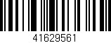 Código de barras (EAN, GTIN, SKU, ISBN): '41629561'
