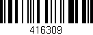 Código de barras (EAN, GTIN, SKU, ISBN): '416309'