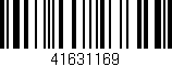 Código de barras (EAN, GTIN, SKU, ISBN): '41631169'