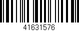 Código de barras (EAN, GTIN, SKU, ISBN): '41631576'