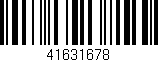 Código de barras (EAN, GTIN, SKU, ISBN): '41631678'