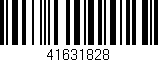 Código de barras (EAN, GTIN, SKU, ISBN): '41631828'