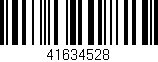 Código de barras (EAN, GTIN, SKU, ISBN): '41634528'