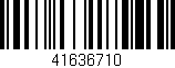 Código de barras (EAN, GTIN, SKU, ISBN): '41636710'