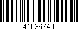 Código de barras (EAN, GTIN, SKU, ISBN): '41636740'