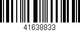 Código de barras (EAN, GTIN, SKU, ISBN): '41638833'