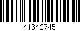 Código de barras (EAN, GTIN, SKU, ISBN): '41642745'