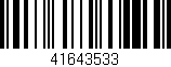 Código de barras (EAN, GTIN, SKU, ISBN): '41643533'