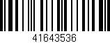 Código de barras (EAN, GTIN, SKU, ISBN): '41643536'